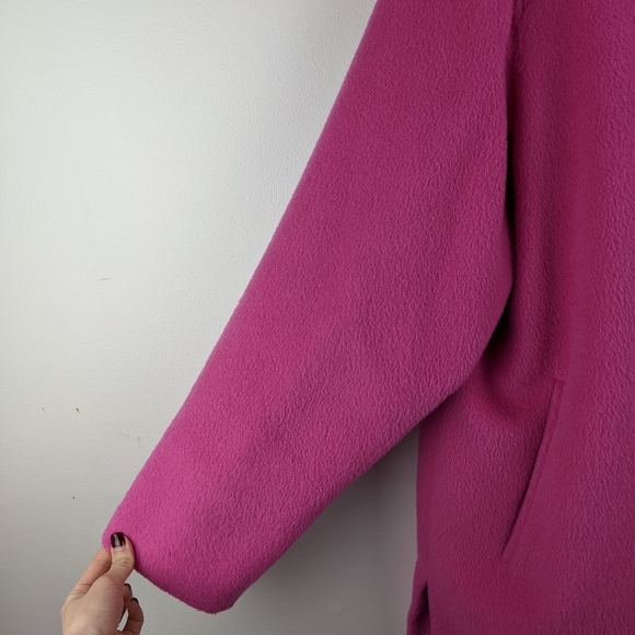 Max Mara Pink Alpaca Wool Teddy Coat - Picture 9 of 16